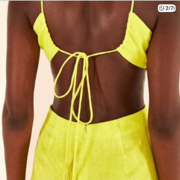 Farm Rio Monstera Midi Linen Dress S - Picture 5 of 8